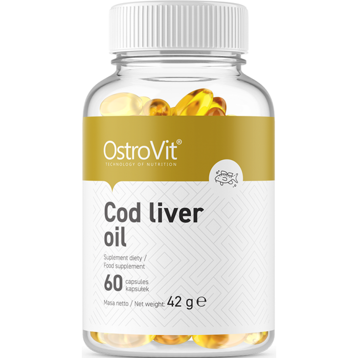 OstroVit Cod Liver Oil 500 mg / 60 Гел капсули